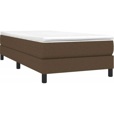 vidaXL Struttura Letto Box Spring Marrone Scuro 90x200 cm - Struttura del letto vidaXL Struttura Letto Box Spring Marrone Scuro 90x200 cm - Struttura del letto