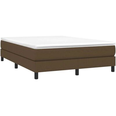 vidaXL Boxspringbett Dunkelbraun 140x190 cm - Bettgestell vidaXL Boxspringbett Dunkelbraun 140x190 cm - Bettgestell