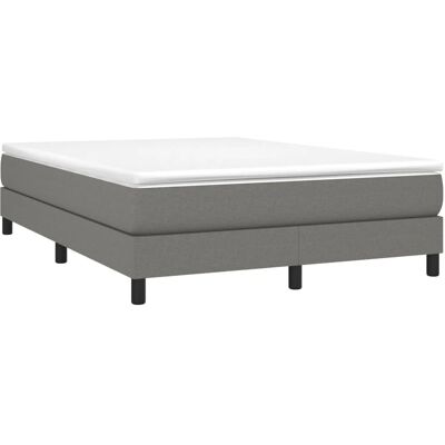Struttura letto in tessuto grigio scuro 140x200cm vidaXL Struttura letto in tessuto grigio scuro 140x200cm vidaXL
