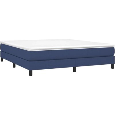 vidaXL Bettgestell Blau 160x200 cm - Bett vidaXL Bettgestell Blau 160x200 cm - Bett