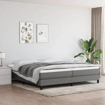 vidaXL Dunkelgraues Boxspringbett 200x200 cm - Box Spring Bett vidaXL Dunkelgraues Boxspringbett 200x200 cm - Box Spring Bett