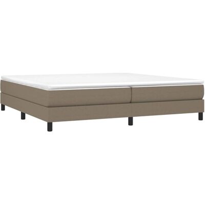 vidaXL Boxspringbett 200x200 cm Taupe Stoff vidaXL Boxspringbett 200x200 cm Taupe Stoff