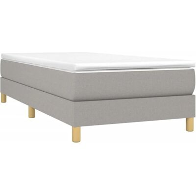 Maisonchic Lysgråt Stofframme 100x200cm - Soveværelsesmøbler Maisonchic Lysgråt Stofframme 100x200cm - Soveværelsesmøbler