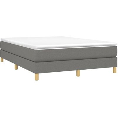 MAISON CHIC Cadre de Lit gris foncé 140x190 cm - Publicité MAISON CHIC Cadre de Lit gris foncé 140x190 cm - Publicité