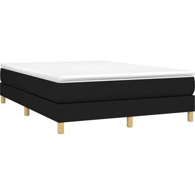 vidaXL Schwarzes 140x190cm Boxspringbett - Bettgestell vidaXL Schwarzes 140x190cm Boxspringbett - Bettgestell