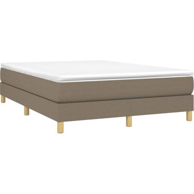 Struttura Letto Taupe 140x190cm vidaXL Struttura Letto Taupe 140x190cm vidaXL