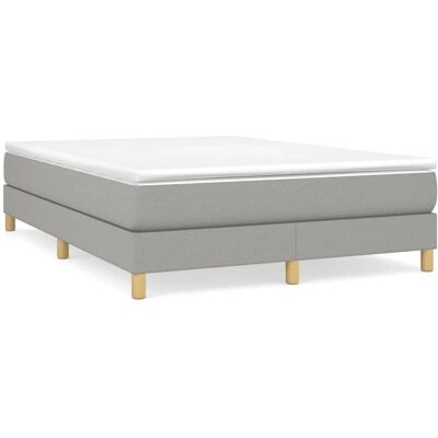Maisonchic Hellgraues Stoff Bettgestell 140x200 cm - Bettgestell Maisonchic Hellgraues Stoff Bettgestell 140x200 cm - Bettgestell