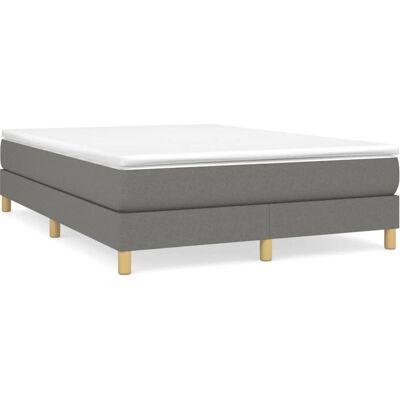 Structure de lit Gris Foncé Maison Chic - Supporte matelas 140x200cm - Publicité Structure de lit Gris Foncé Maison Chic - Supporte matelas 140x200cm - Publicité