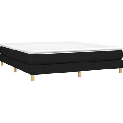 vidaXL Schwarzes Sperrholz Lattenbett 160x200 cm vidaXL Schwarzes Sperrholz Lattenbett 160x200 cm