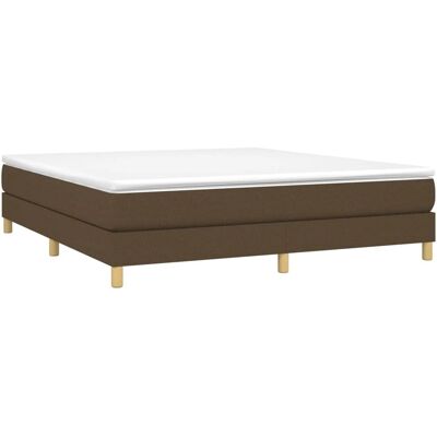 vidaXL Letto box spring marrone scuro - 180x200 cm - Letto box vidaXL Letto box spring marrone scuro - 180x200 cm - Letto box
