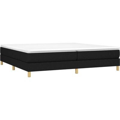 vidaXL Sorte 200x200 cm boxspring seng stof vidaXL Sorte 200x200 cm boxspring seng stof