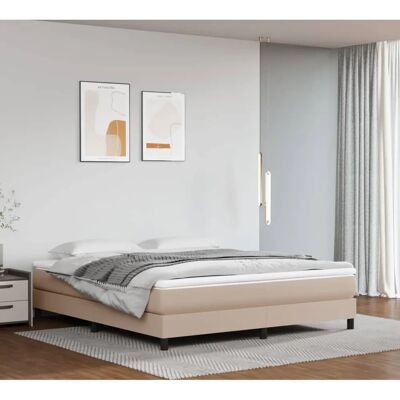 vidaXL Bettgestell - 160x200 cm - Kunstleder - Stützfüße vidaXL Bettgestell - 160x200 cm - Kunstleder - Stützfüße