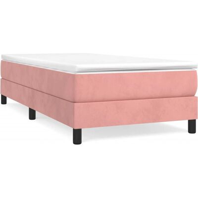 Structure de lit box spring rose 80x200 cm vidaXL - Structure de lit - Publicité Structure de lit box spring rose 80x200 cm vidaXL - Structure de lit - Publicité