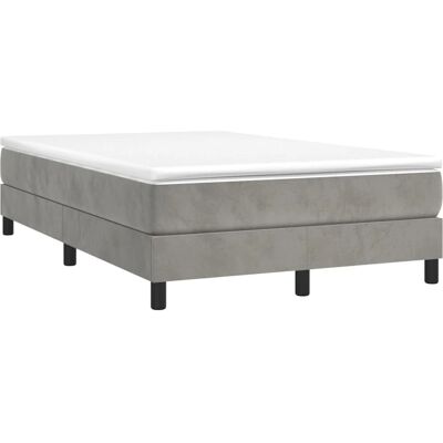 Structure de Lit Gris Clair - VidaXL Structure de Lit Gris Clair - VidaXL