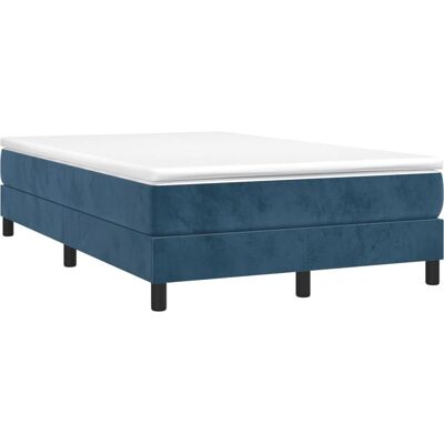 vidaXL Dunkelblauer Samt 120x200 cm Boxspringbett vidaXL Dunkelblauer Samt 120x200 cm Boxspringbett