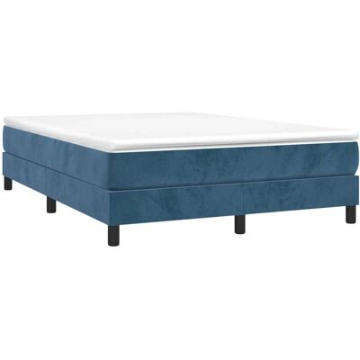 vidaXL Dunkelblau Samt Bettgestell 140x200 cm - Bettgestell vidaXL Dunkelblau Samt Bettgestell 140x200 cm - Bettgestell