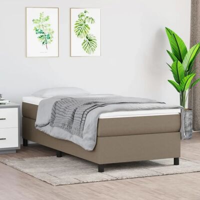 vidaXL Boxspringbett Taupe 100x200 cm - Boxspringbett vidaXL Boxspringbett Taupe 100x200 cm - Boxspringbett