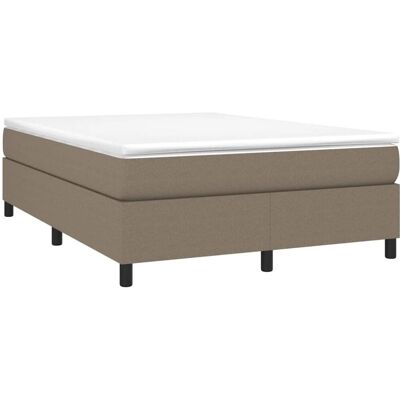 vidaXL Boxspringbett Taupe - Stützbeine, Sperrholzlatten - Bettgestell vidaXL Boxspringbett Taupe - Stützbeine, Sperrholzlatten - Bettgestell