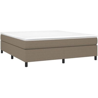 Structure de lit vidaXL avec lattes en contreplaqué - 160x200 cm - Taupe Structure de lit vidaXL avec lattes en contreplaqué - 160x200 cm - Taupe