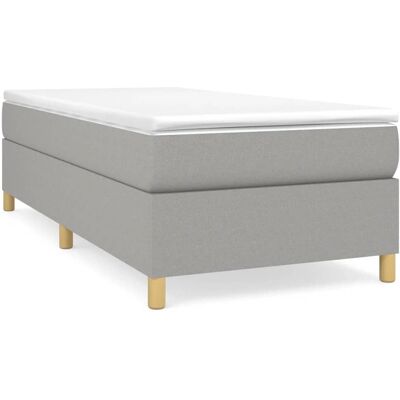 vidaXL Bettgestell - Hellgrau - Robust, Stabil, 80x200cm vidaXL Bettgestell - Hellgrau - Robust, Stabil, 80x200cm