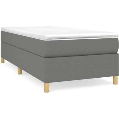 vidaXL 3120938 struttura letto - Gambe di supporto, Doghe in multistrato, Grigio scuro vidaXL 3120938 struttura letto - Gambe di supporto, Doghe in multistrato, Grigio scuro
