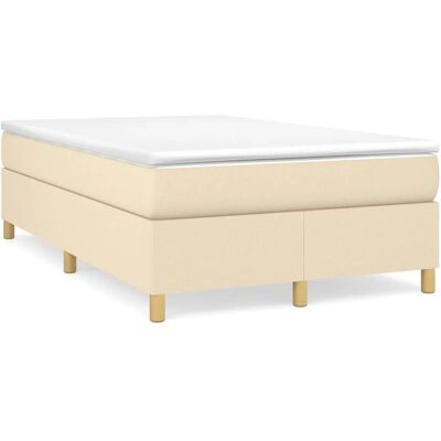 vidaXL Bettrahmen - 120x200 cm - Creme - Robuste Stützbeine vidaXL Bettrahmen - 120x200 cm - Creme - Robuste Stützbeine