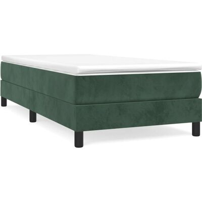 Estructura de Cama VidaXL - Terciopelo Verde Oscuro 80x200cm - Estructura Estructura de Cama VidaXL - Terciopelo Verde Oscuro 80x200cm - Estructura