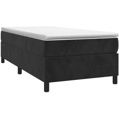 Estrutura de cama de veludo preta 90x190 cm - vidaXL Estrutura de cama de veludo preta 90x190 cm - vidaXL