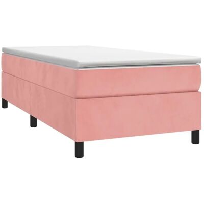 Maison Chic Rosa Fløjl Sengestel - Seng Maison Chic Rosa Fløjl Sengestel - Seng