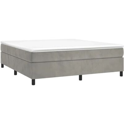 Estrutura de Cama vidaXL - Cinza Claro - Apoio em Plywood - 180x200 cm Estrutura de Cama vidaXL - Cinza Claro - Apoio em Plywood - 180x200 cm