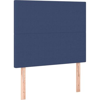 vidaXL Kopfteil - Verstellbares blaues Kopfteil für Bett - 2 Stück vidaXL Kopfteil - Verstellbares blaues Kopfteil für Bett - 2 Stück
