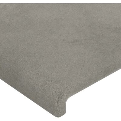 vidaXL Kopfteil 2 Stück Hellgrau Samt 80x5x78/88 cm - Kopfteil vidaXL Kopfteil 2 Stück Hellgrau Samt 80x5x78/88 cm - Kopfteil