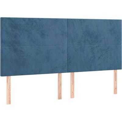 vidaXL Kopfteile Dunkelblau - Kopfteil - Klassisches elegantes Design vidaXL Kopfteile Dunkelblau - Kopfteil - Klassisches elegantes Design
