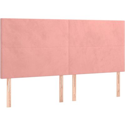 VidaXL Kopfteil Pink - Elegantes Klassisches Design - Weicher Samt VidaXL Kopfteil Pink - Elegantes Klassisches Design - Weicher Samt