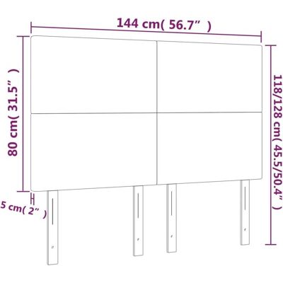 vidaXL Kopfteil - Creme - Elegant, Höhenverstellbar, Stabil vidaXL Kopfteil - Creme - Elegant, Höhenverstellbar, Stabil