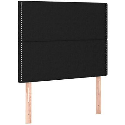 vidaXL Kopfteil 2 Stück Schwarz 90x5x78/88 cm Stoff - Kopfteil vidaXL Kopfteil 2 Stück Schwarz 90x5x78/88 cm Stoff - Kopfteil