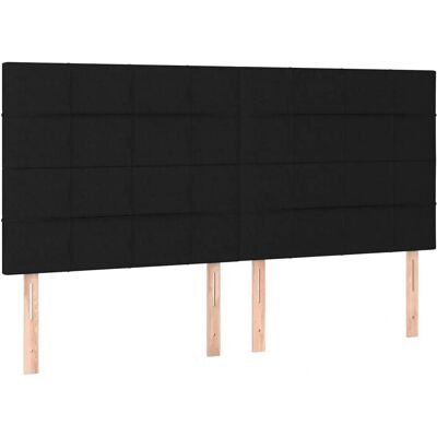 VidaXL Kopfteil Schwarz - Klassisches Design, Verstellbare Höhe, Langlebiger Stoff VidaXL Kopfteil Schwarz - Klassisches Design, Verstellbare Höhe, Langlebiger Stoff