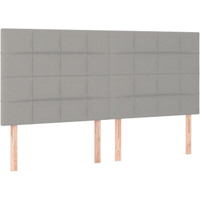 vidaXL Kopfteil - 4 Helle Grau - Modern, Höhenverstellbar, Kopfstütze vidaXL Kopfteil - 4 Helle Grau - Modern, Höhenverstellbar, Kopfstütze