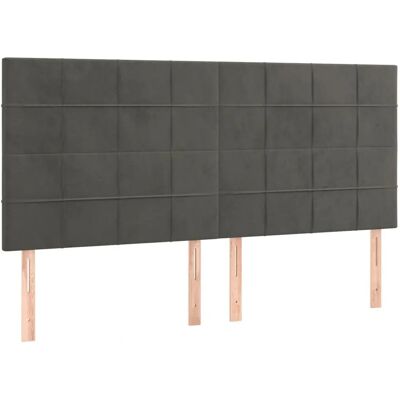 vidaXL Kopfteile - Dunkelgrau - Elegantes Klassisches Design vidaXL Kopfteile - Dunkelgrau - Elegantes Klassisches Design