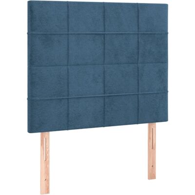 vidaXL Tête de lit - Bleu foncé - Hauteur réglable - Tête de lit vidaXL Tête de lit - Bleu foncé - Hauteur réglable - Tête de lit