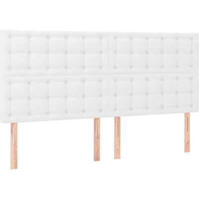 Maisonchic Weiß 4er Kopfteil 90x5x78/88cm - Bett Maisonchic Weiß 4er Kopfteil 90x5x78/88cm - Bett