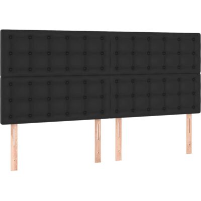 VidaXL Hoofdbord/Voetbord Zwart - Hoofdbord/Footboard VidaXL Hoofdbord/Voetbord Zwart - Hoofdbord/Footboard