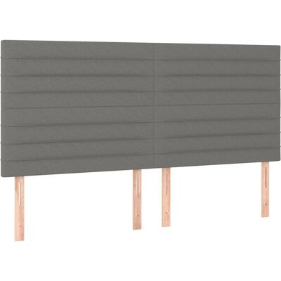 vidaXL Kopfteile - Klassisches Design - Verstellbar - Dunkelgrau vidaXL Kopfteile - Klassisches Design - Verstellbar - Dunkelgrau