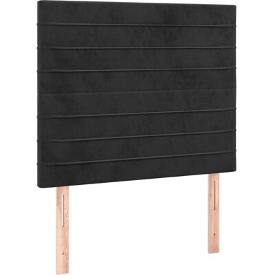 vidaXL Hoofdborden 2 stuks Zwart 90x5x78/88 cm Fluweel - Hoofdbord vidaXL Hoofdborden 2 stuks Zwart 90x5x78/88 cm Fluweel - Hoofdbord