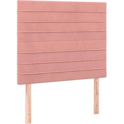 vidaXL Kopfteil Pink - Kopf- und Fußteil - Elegantes klassisches Design, Weicher Samt, Verstellbare Höhe vidaXL Kopfteil Pink - Kopf- und Fußteil - Elegantes klassisches Design, Weicher Samt, Verstellbare Höhe