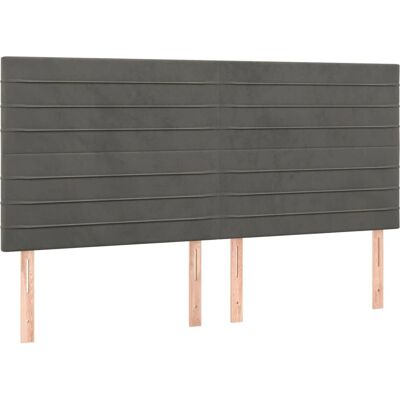 vidaXL Kopfteile - Dunkelgrau - Elegantes Klassisches Design vidaXL Kopfteile - Dunkelgrau - Elegantes Klassisches Design