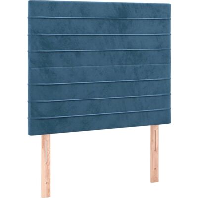 vidaXL Kopfteile - Dunkelblau Samt - Höhenverstellbar - Klassisches Design vidaXL Kopfteile - Dunkelblau Samt - Höhenverstellbar - Klassisches Design