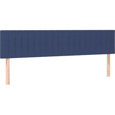 vidaXL Kopfteile - 4 Stück Blau Stoff - Höhenverstellbar vidaXL Kopfteile - 4 Stück Blau Stoff - Höhenverstellbar