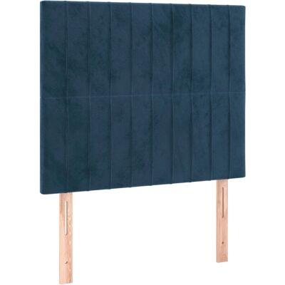 vidaXL Hoofdbord Donkerblauw - Hoofdbord, Fluweel, Verstelbare Hoogte vidaXL Hoofdbord Donkerblauw - Hoofdbord, Fluweel, Verstelbare Hoogte