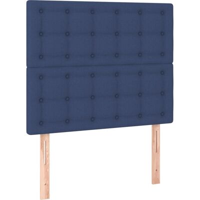 vidaXL 2er Kopfteil Set Blau - Kopfteil, Verstellbar, Langlebiges Stoff vidaXL 2er Kopfteil Set Blau - Kopfteil, Verstellbar, Langlebiges Stoff